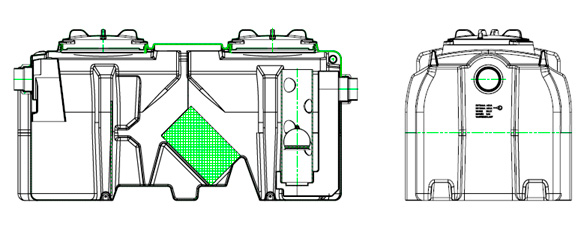 Modelo AQUAPOLY-SP (6 y 10 l/s)